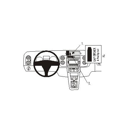 Brodit ProClip Center Mount High VW Golf Plus 05-14