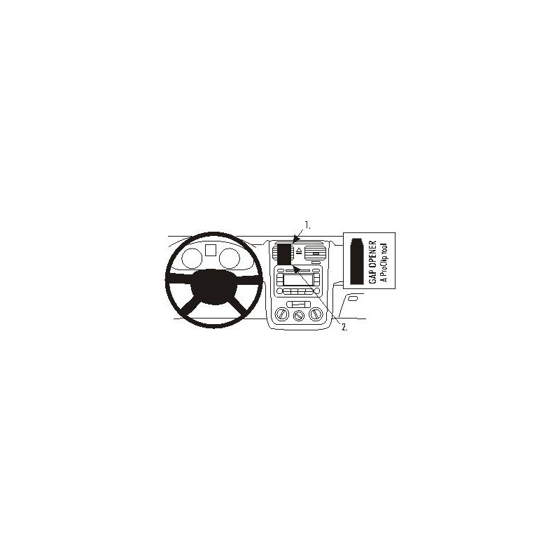 Brodit ProClip Center Mount VW Golf V 04-06 Brodit ProClip Center Mount VW Golf V 04-06