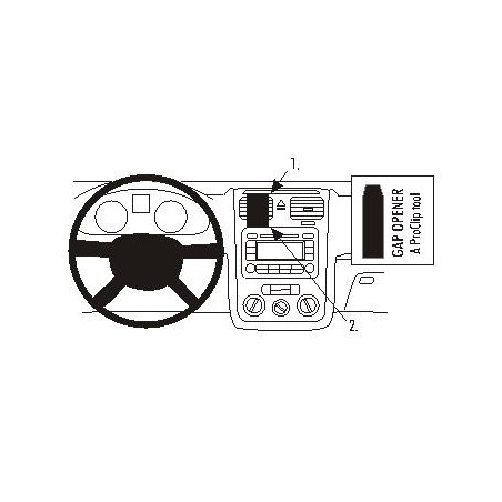 Brodit ProClip Center Mount VW Golf V 04-06