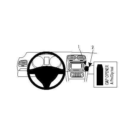 Brodit ProClip Angled Mount VW Golf VI/Golf VI Variant 09-12
