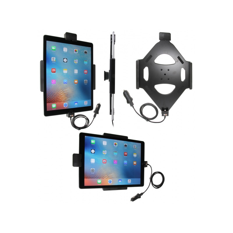 Brodit holder med låsning Apple iPad Pro 12.9 (A1584, A1652, A1670, A1671) - Aktiv hållare med USB-kabel. Apple-godk... (553820)