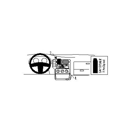 Brodit ProClip Center Mount - Seat Arosa/ VW Polo 98-00