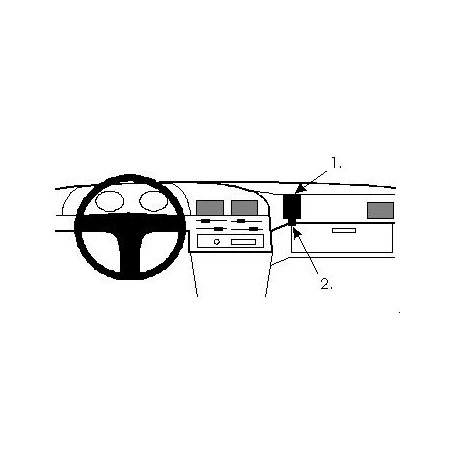 Brodit ProClip Angled Mount Toyota/VW Multi Model 89-97