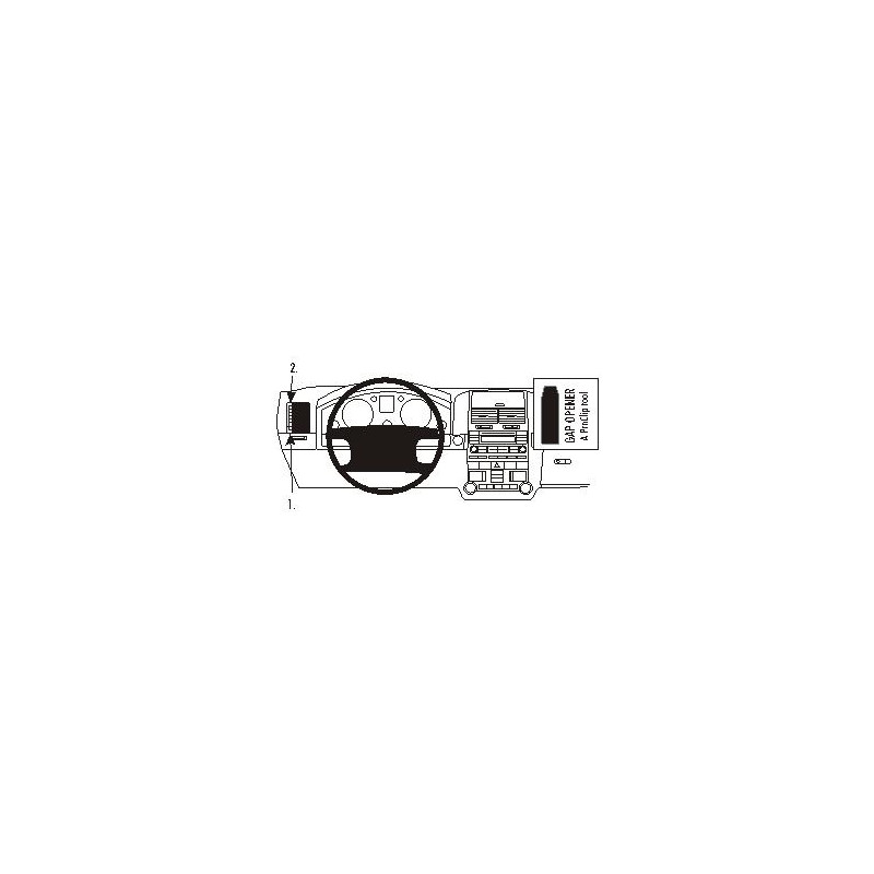 Brodit ProClip Left Mount VW Touareg 2003-2009 Brodit ProClip Left Mount VW Touareg 2003-2009