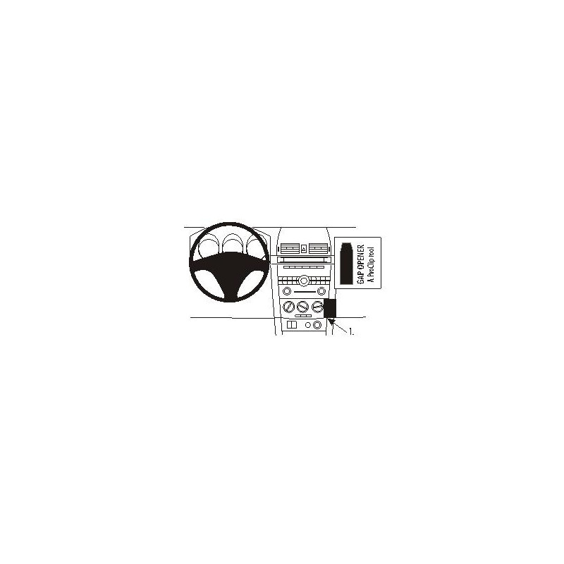 Brodit ProClip Angled Mount Mazda 3 2004-2009 Brodit ProClip Angled Mount Mazda 3 2004-2009