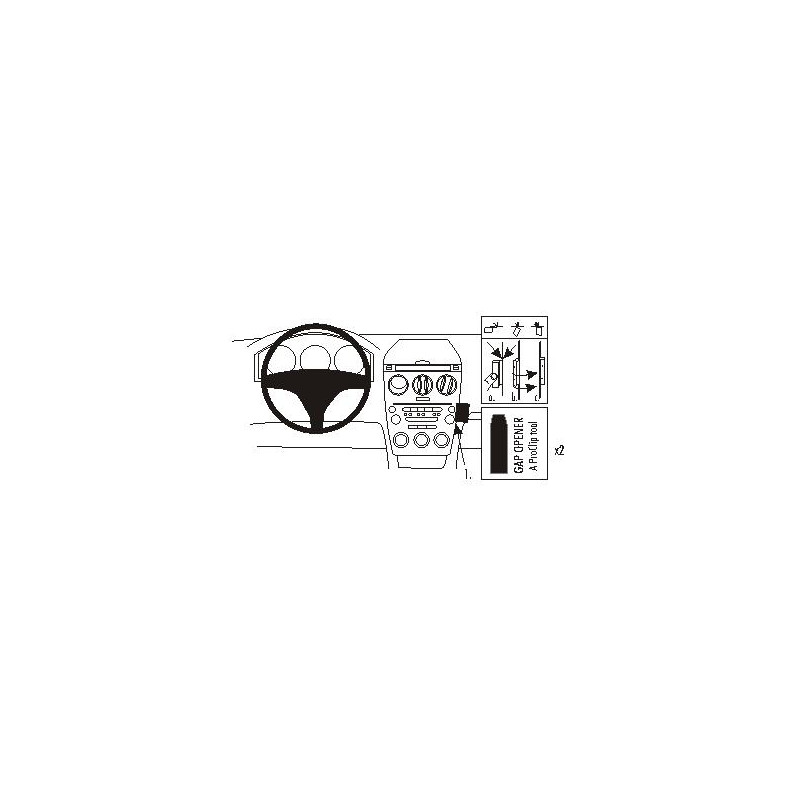 Brodit ProClip Angled Mount Mazda 6 2002-2007 Brodit ProClip Angled Mount Mazda 6 2002-2007