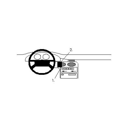 Brodit ProClip Center Mount Mazda 626 1992-1997