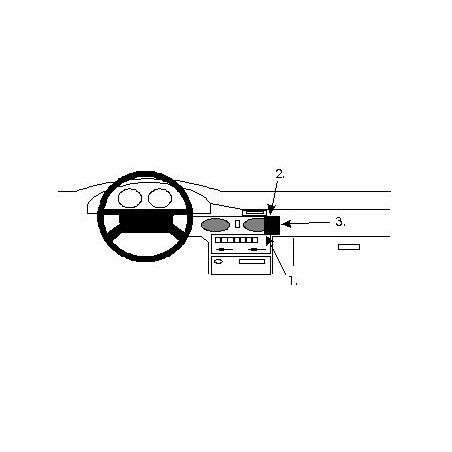 Brodit ProClip Angled Mount Mazda 626 1992-1997