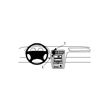 Brodit ProClip Center Mount Mazda 626 1998-2004