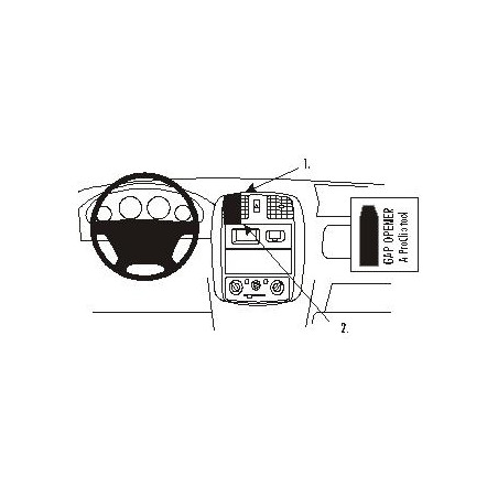 Brodit ProClip Center Mount - Mazda Demio 2000-2002