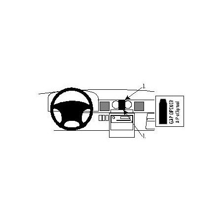 Brodit ProClip Center Mount Mazda MPV 1989-1995