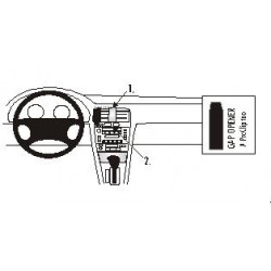 Brodit ProClip Center Mount Lexus ES Series 1997-2001