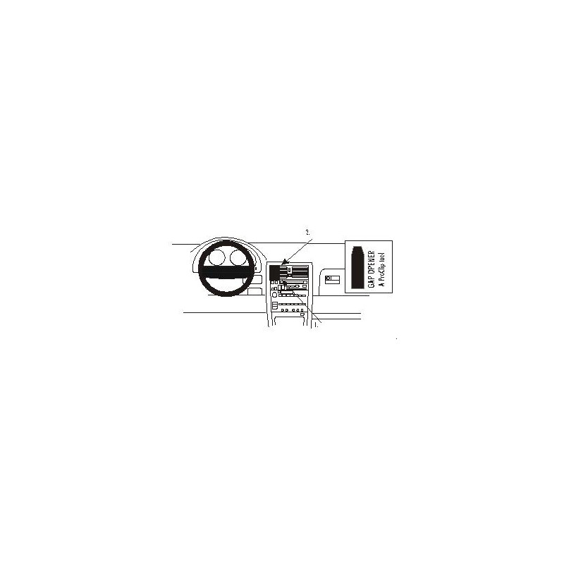 Brodit ProClip Center Mount Lexus LS Series 90-94 Brodit ProClip Center Mount Lexus LS Series 90-94