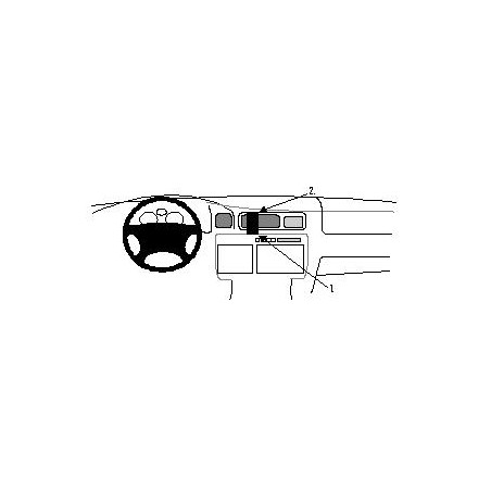 Brodit ProClip Center Mnt Lexus LX/Toyota LandCruiser Hg80 95-98