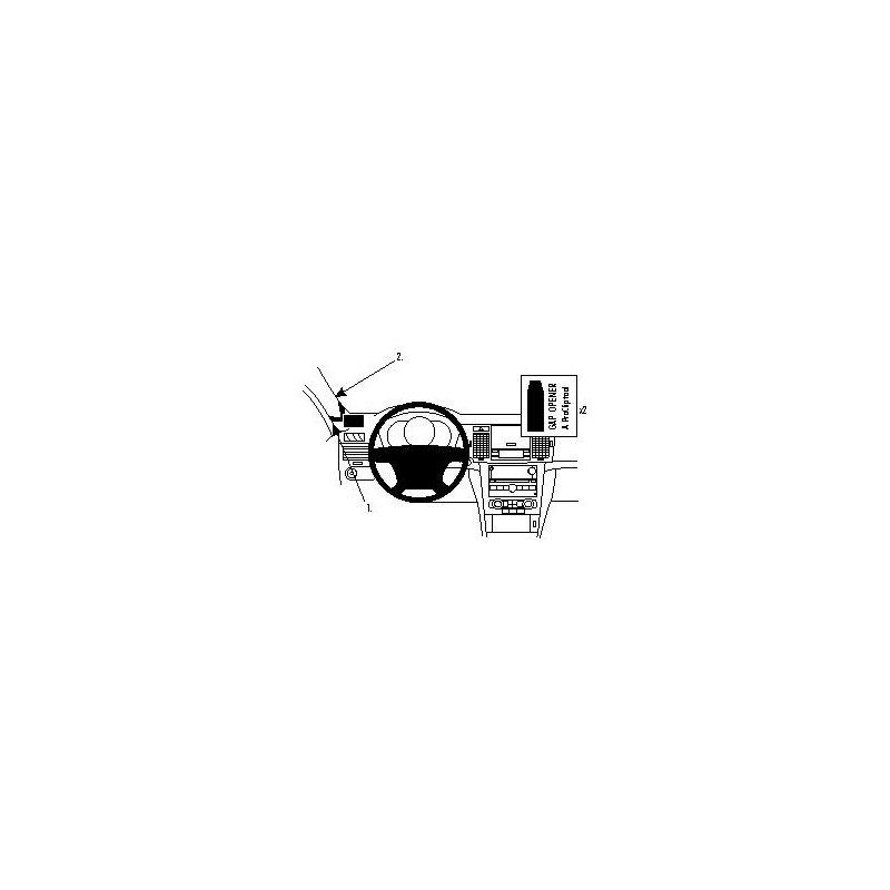 Brodit ProClip Left Mount High - Chevrolet Epica 07-10 Brodit ProClip Left Mount High - Chevrolet Epica 07-10