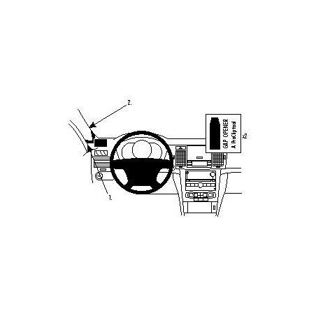 Brodit ProClip Left Mount High - Chevrolet Epica 07-10