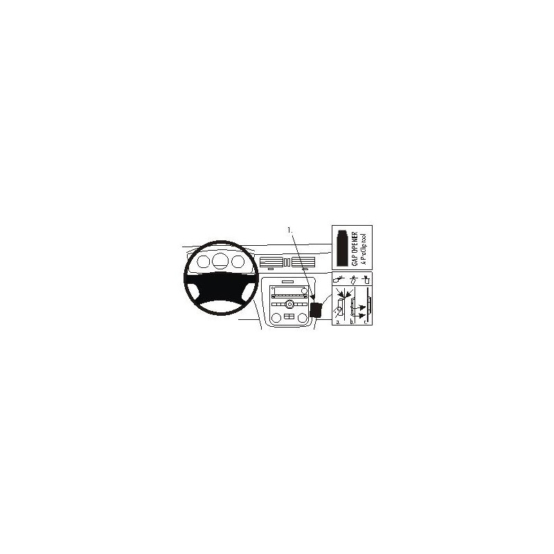 Brodit ProClip Angled Mount Chevrolet Impala 06-13