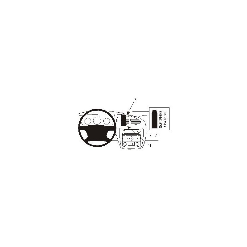 Brodit ProClip Center Mount Chevrolet Monte Carlo 06-09 Brodit ProClip Center Mount Chevrolet Monte Carlo 06-09