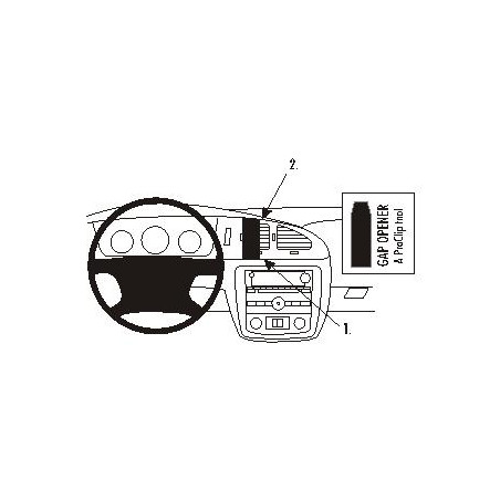 Brodit ProClip Center Mount Chevrolet Monte Carlo 06-09