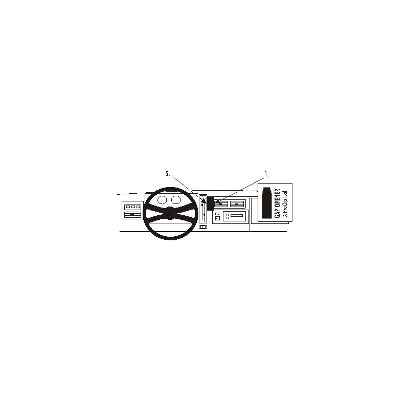 Brodit ProClip Center Mnt Chevrolet/GMC/Oldsmobile Multi 92-94