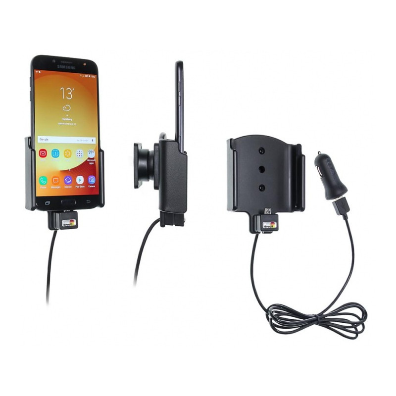 Brodit Aktiv Bilholder Samsung Galaxy J7 (2017) Sm-J730F - Aktiv holder med USB-kabel (721004)