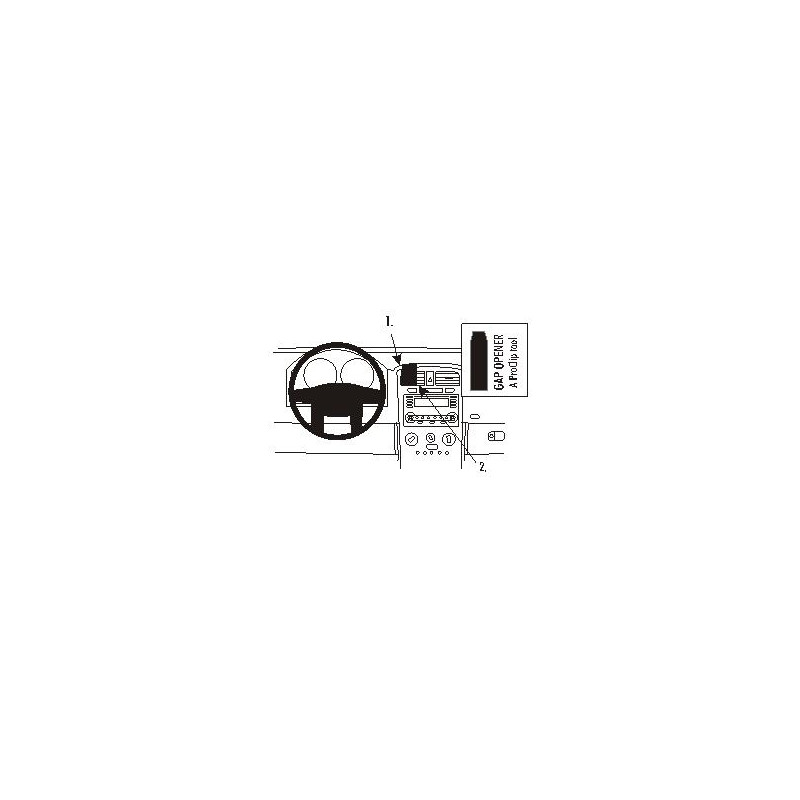 Brodit ProClip Center Mount Chevrolet Equinox 05-09 Brodit ProClip Center Mount Chevrolet Equinox 05-09