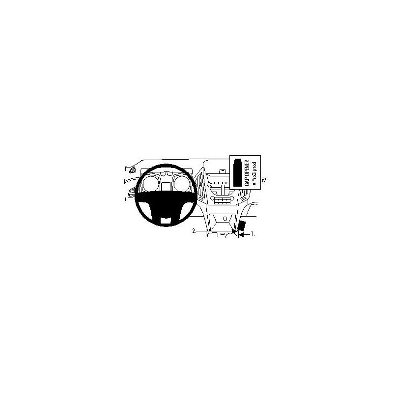 Brodit ProClip Angled Mount Chevrolet Equinox 10-16