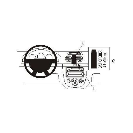 Brodit ProClip Center Mount Chevrolet/Suzuki Multi mod. 05-11