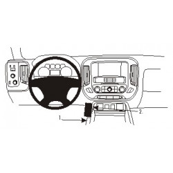 Brodit ProClip Console Mount left Chevrolet/GMC Multi Mod. 15-19