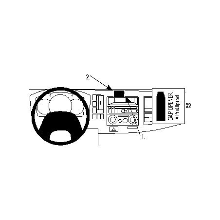 Brodit ProClip Center Mount Chevrolet/GMC/Isuzu Multi mod 08-20