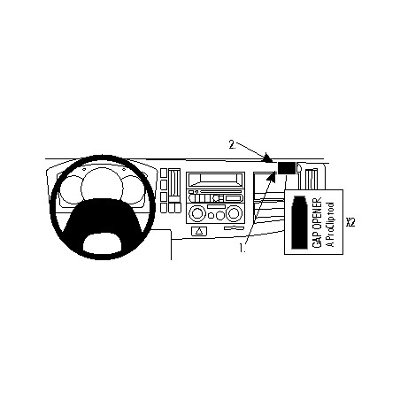 Brodit ProClip Angled Mount Chevrolet/GMC/Isuzu Multi mod 08-20