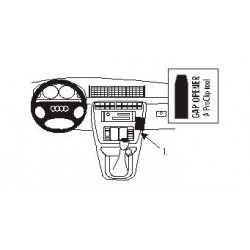 Brodit ProClip Angled Mount Audi A4/S4 Multi Model 2000-2001