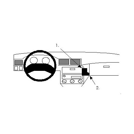 Brodit ProClip Angled Mount Opel Astra 1992-1997