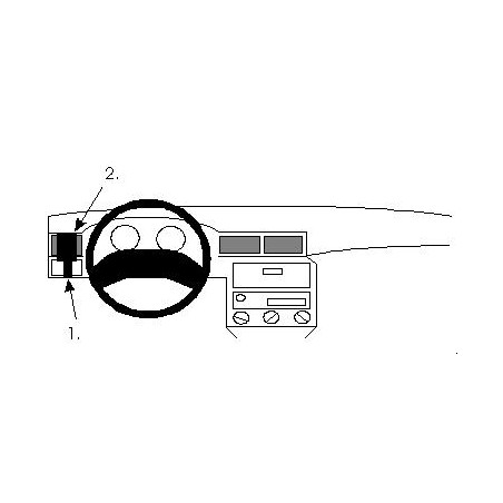 Brodit ProClip Left Mount Opel Astra 1992-1997