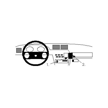 Brodit ProClip Angled Mount Opel Calibra/Vectra A 89-97