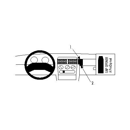 Brodit ProClip Angled Mount Opel Corsa/Tigra 1993-2000