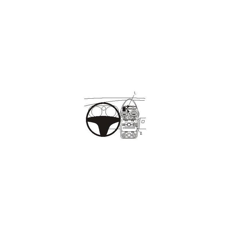 Brodit ProClip Center Mount Opel Corsa 2007-2014 Brodit ProClip Center Mount Opel Corsa 2007-2014