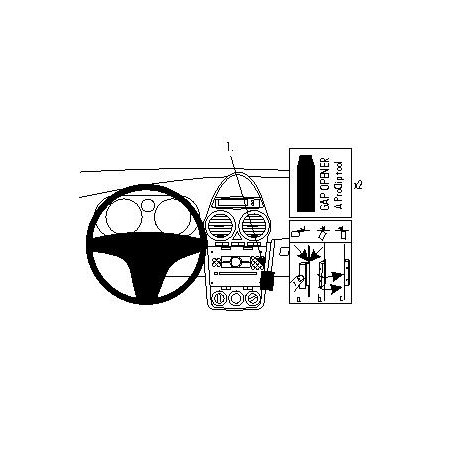 Brodit ProClip Angled Mount Opel Corsa 2007-2014