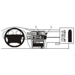 Brodit ProClip Angled Mount Opel/Honda/Isuzu Multi Mod. 98-04