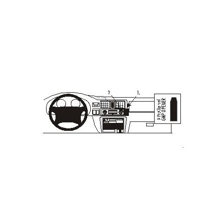 Brodit ProClip Angled Mount Opel/Honda/Isuzu Multi Mod. 98-04