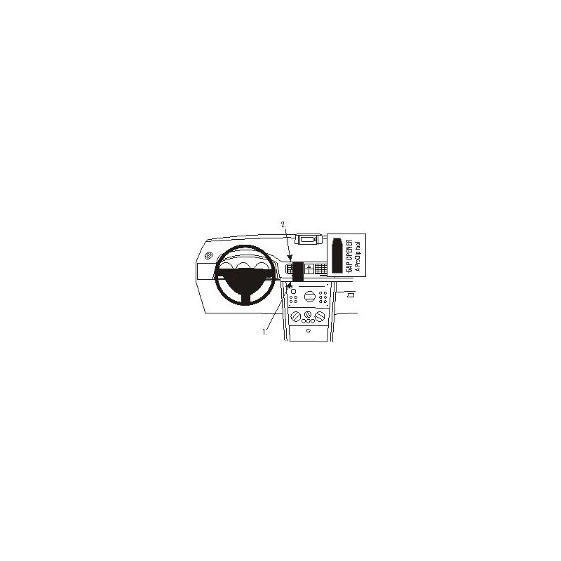 Brodit ProClip Center mount Opel Meriva 2003-2010 Brodit ProClip Center mount Opel Meriva 2003-2010
