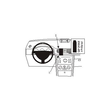Brodit ProClip Center mount Opel Meriva 2003-2010