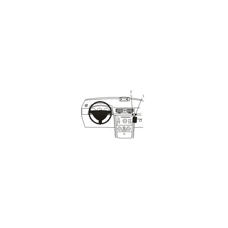 Brodit ProClip Angled mount Opel Meriva 2003-2010 Brodit ProClip Angled mount Opel Meriva 2003-2010