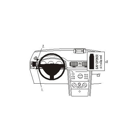 Brodit ProClip Left mount Opel Meriva 2003-2010