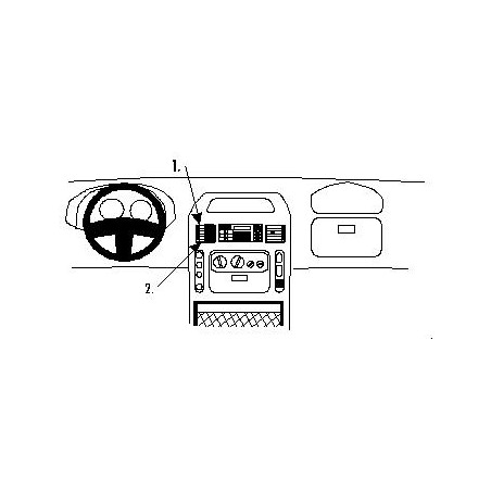 Brodit ProClip Center Mnt Nissan/Opel/Renault Multi mod.98-03