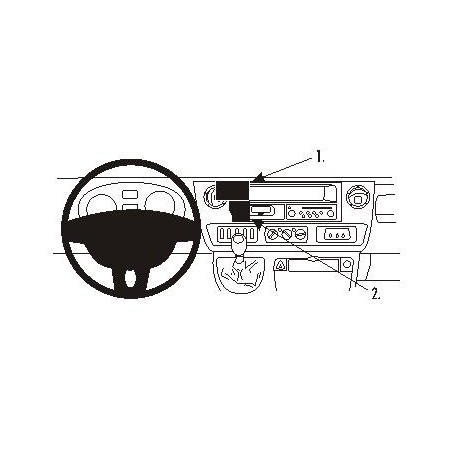 Brodit ProClip Center Mnt Nissan/Opel/Renault Multi mod.04-11
