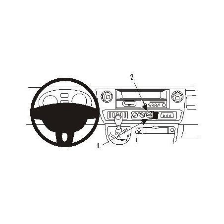 Brodit ProClip Angled Mnt Nissan/Opel/Renault Multi mod.04-11