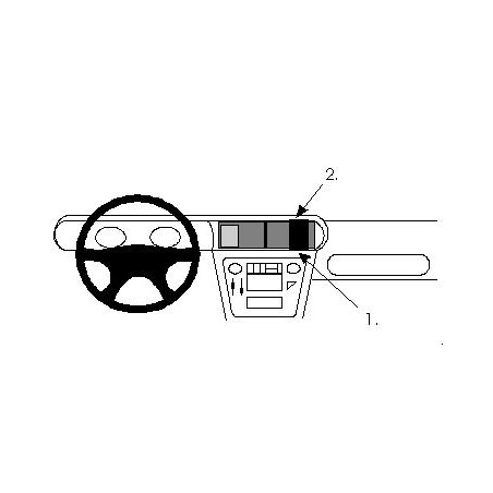 Brodit ProClip Center Mount Opel Senator 1991-1993