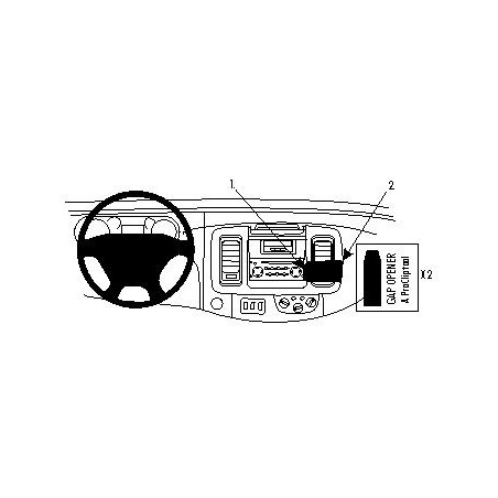 Brodit Forsterket ProClip - Nissan/Opel/Renault multi 02-10