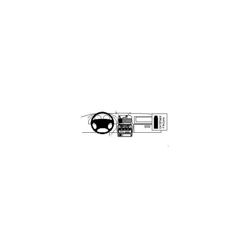 Brodit ProClip Center Mount Subaru Forester/Impreza 98-02 Brodit ProClip Center Mount Subaru Forester/Impreza 98-02